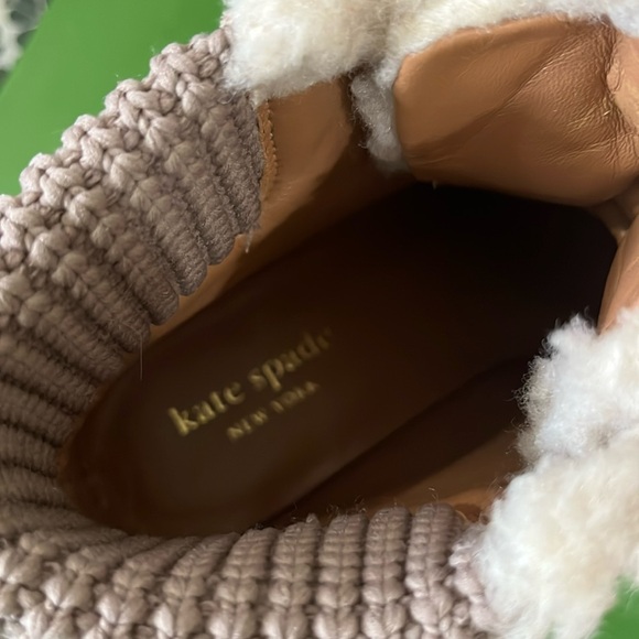 ♠️kate spade Willow Suede Wedge Booties, Rustic Brown NIB - Picture 14 of 16